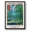 Tranh treo tường, tranh phong cảnh trang trí, Fujishima Takeji, Bamboo Grove Exhibition Poster, Japan Woodblock Print, Oriental Wall Art, Home Décor Gift Idea, framed A6 A5 A4 A3 A2 A1