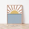 Tranh treo tường, tranh phong cảnh trang trí phòng bé, Abstract Ocean Sunset Art Print | Abstract Scenery Poster | Nursery #7