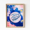 Tranh treo tường, tranh nhà bếp trang trí, Coquette Sardines Print, Girly Kitchen Art Printable, Soft Pink Dining Room Decor, Blue Kitchen Wall Art, Mediteranean Kitchen Art Decor
