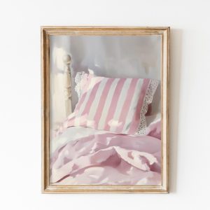 Tranh treo tường, tranh phong cảnh cổ điển trang trí, Retro Soft Pink Coquette Bedroom Print, Antique Preppy Wall Art, Farmhouse Dorm Decor, Soft Pink Girl Room Painting, Vintage French Print
