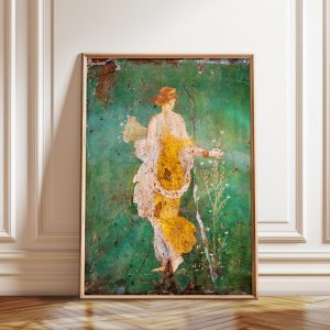 Tranh treo tường, tranh chân dung trang trí, Ancient Roman Goddess Flora Print: Pompeii Fresco Art