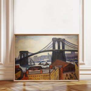 Tranh treo tường, tranh trang trí, Brooklyn Bridge Art Print by Samuel Halpert, 1884 - American Modernism