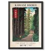 Tranh treo tường, tranh phong cảnh cổ điển trang trí, The Road to Nikko by Kawase Hasui Print, Traditional Japanese Poster, Wall Art Decor