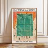 Tranh treo tường, tranh trang trí, Tennis Court Art Print: Play Hard Slay Hard - Motivational Sports Decor