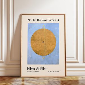 Tranh treo tường, tranh hiện đại trang trí, Hilma Af Klint 'The Dove' Abstract Art Print: Spiritual Symbolism