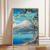Tranh treo tường, tranh phong cảnh trang trí, Mount Fuji Japanese Woodblock Print: Serene Asian Landscape