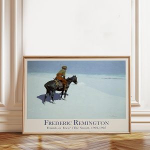 Tranh treo tường, tranh trang trí, Frederic Remington 'The Scout' Art Print: Western Heritage Home Decor