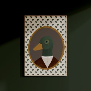Tranh treo tường, tranh phong cảnh trang trí phòng bé, Duck Print Green Boy Nursery Decor Vintage Duck Print Woodland Nursery Decor Mallard Farm Nursery Decor Boy's Room Printable Cottagecore Art