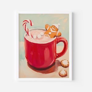 Poster Ca-cao nóng Giáng Sinh, Trang trí Bếp Hợp thời , Phong cách Aesthetic