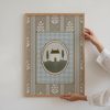 Tranh treo tường, tranh phong cảnh trang trí, Countryside Print New Home Gift Cottagecore English Cottage Art Home Sweet Home Print French Country Style Livingroom Art Housewarming Gift
