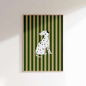 Tranh treo tường, tranh động vật trang trí phòng bé, Dalmatian Wall Art Bright Nursery Decor Colorful Dog Art Contemporary Dog Art Dopamine Decor Dalmatian Gifts Maximalist Wall Art Dog Prints