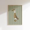Tranh treo tường, tranh phong cảnh trang trí phòng bé, Green Duck Art Print Cottagecore Nursery Duck Printable Farm Nursery Decor Boy's Room Duck Print Rustic Nursery Print Farmhouse Wall Art