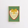 Tranh Quote 'Peace Love Chocolate', Poster Trái tim Vui nhộn, Trang trí Preppy Xanh Đỏ