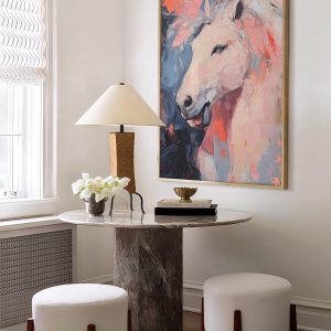 Tranh treo tường, tranh trang trí, năm mới, Ngựa trừu tượng nghệ thuật phong cách cổ điển – trang trí phòng khách