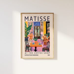 Tranh treo tường, tranh đồ uống trang trí, Henri Matisse Coffee Shop Exhibition Print