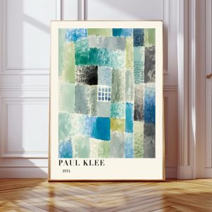 Tranh treo tường, tranh hoa trang trí, Paul Klee Flower Art Print, Klee Art Print, Flower Art Print, Paul Klee Print 4