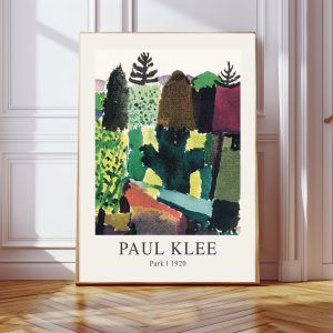 Tranh treo tường, tranh hoa trang trí, Paul Klee Park Art Print, Klee Art Print, Flower Art Print 7