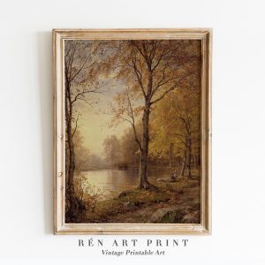 Tranh treo tường Autumn Landscape Painting