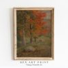 Tranh treo tường Fall Landscape Wall Art  Autumn Landscape Painting