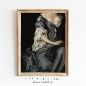 Tranh treo tường Victorian Woman Painting Wall Art  Dark Academia Print  Victorian Portrait