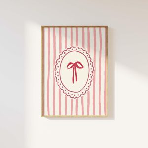 Tranh treo tường Vintage Valentines Wall Art, Digital Art Download, Whimsical Valentine Print, Aestheticw Wall Art