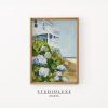 Tranh treo tường Beach House Hydrangeas Print Coastal Cottage Wall Art