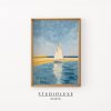 Tranh treo tường Calming Sailboat Painting - Coastal Wall Art