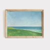 Tranh treo tường Coastal Landscape Painting Colorful Ocean View