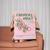 Tranh treo tường Farmers Market Digital Print, Modern Kitchen Print, Retro Food Poster, Mid Century Modern Print