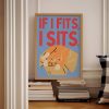 Tranh treo tường Ginger Cat Wall Art, Orange Cat Wall Print, Funny Cat Poster, Cat Lover Gift