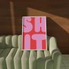 Tranh treo tường Shit Wall Print Pink Bathroom Wall Decor Funny Restroom Wall Art