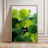 Tranh treo tường Cat Poster, Cat Print, Botanical Wall Art, Floral Print