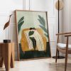 Tranh treo tường Emerald Green Romantic Couple  Abstract People Wall Art  Contemporary Artwork