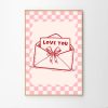 Tranh treo tường Love You Letters Art Poster, Trendy Wall Art, Letters Aesthetic Decor