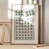Tranh treo tường Just Five More Minutes Please Pink Green Art Poster, Bedroom Wall Art, Apartment Aesthetic Decor