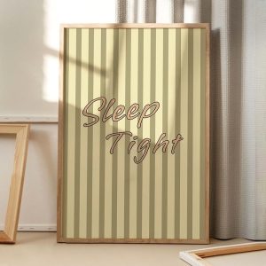 Tranh treo tường Sleep Tight Quote Art Poster, Trendy Wall Art, Apartment Aesthetic Decor
