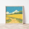 Tranh treo tường, Tranh treo phòng bé dễ thương, Chick Nursery Print Farm Animal Illustration, Kids Room Decor