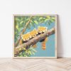 Tranh treo tường, Tranh treo phòng bé dễ thương, Cute Red Panda Nursery Wall Art, Three Little Pandas Poster, Whimsical Woodland Kids Room Decor