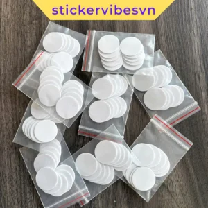 Combo 20 miếng keo dán xốp 2 mặt siêu dính loại dày 1mm, keo dán Fomex
