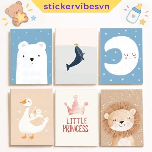 52 mẫu tranh dán tường fomex, Tranh em bé, Kids P2, Tranh phòng ngủ cho bé, có sẵn keo dán 2 mặt ,nhận in theo yêu cầu